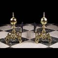 Baluster English Antique Fire Dogs | Westland London