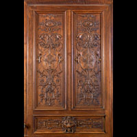 Renaissance Carved Walnut Wood Antique Doors | Westland London