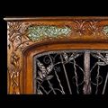 Art Nouveau Walnut Antique Fireplace Mantel | Westland London