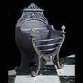 Rococo Brass Cast Iron Victorian Fire Basket | Westland London