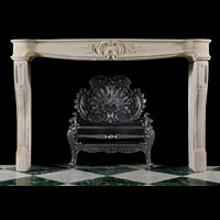 French Baroque Stone Rococo Fireplace | Westland Antiques