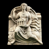 The Old Lady of Threadneedle Street Sculpture Bank of England collection.