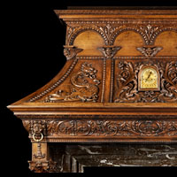 Venetian Renaissance Grand Oak Fireplace | Westland Antiques