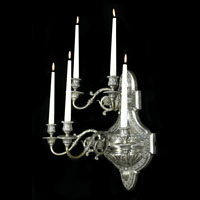 Baroque Style Nickel Plated Wall Sconces | Westland London