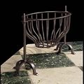 Oval Rustic Cast Iron Antique Fire Basket | Westland London
