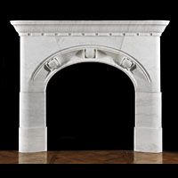 Arts And Crafts White Marble Fireplace | Westland Antiques