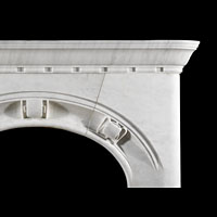 Arts And Crafts White Marble Fireplace | Westland Antiques