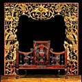 Antique Chinese Carved Giltwood Screen | Westland London