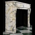 Pavonazza Marble Louis XVI Antique Fireplace | Westland london