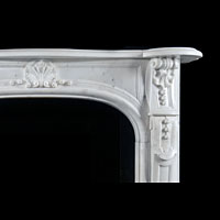 Panelled White Marble Louis XVI Fireplace | Westland Antiques
