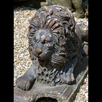 Terracotta Garden Recumbent Pair Lions | Westland London