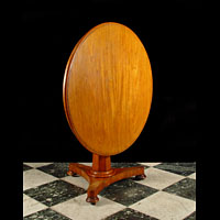 Round Victorian Tilt Oak Table | Westland London