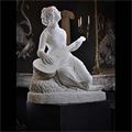 Antique Italian Marble Sculpture Musician | Westland London