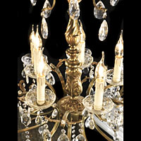 Gilt Brass Crystal French Chandelier | Westland London
