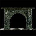 Antique fireplace mantel of the Victorian period.