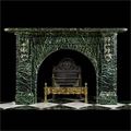 Antique fireplace mantel of the Victorian period.