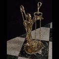 Victorian Brass Kingfisher Companion Set | Westland London