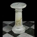 Antique White Marble Plinth Column