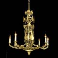 Antique Victorian Brass Chandelier