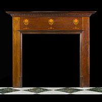 Edwardian Inlaid Mahogany Fireplace Mantel | Westland Antiques
