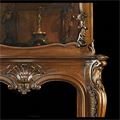 French Rococo Wood Trumeau Antique Fireplace | Westland London