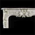 French Rococo White Marble Fireplace | Westland Antiques

