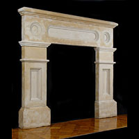Victorian Limestone Antique Fireplace Mantel | Westland Antiques
