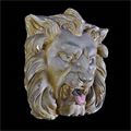 Antique Plaster Lion Masks