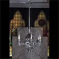 Antique Wrought Iron Ottoman style Chandelier with domed cage
