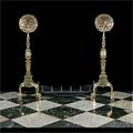 Tall Brass Arts And Crafts Antique Andirons | Westland London