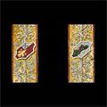 Knights Shields Pair Glass Mosaic Pilasters | Westland London