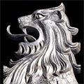 Aluminium Lion Rampant Arts And Crafts | Westland Antiques