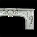 White Carrara Marble Rococo Antique Fireplace | Westland London