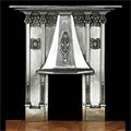 Antique Art Nouveau Cast Iron Fireplace Mantel | Westland London