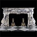 Antique Pavonazzo Marble Baroque Fireplace | Westland Antiques