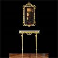 Brass Marble Console Table Mirror | Westland London