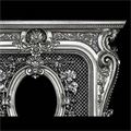 Antique Victorian Rococo Cast Iron Coalbrookdale Fireplace Mantel