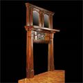 Art Nouveau Cast Iron Antique Fireplace Mantel | Westland London