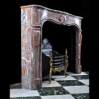 French Red Marble Antique Fireplace | Westland London