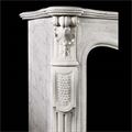 Antique statuary marble Louis XV chimneypiece mantel.