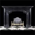 Belgian Black Marble Baroque Fireplace | Westland Antiques 
