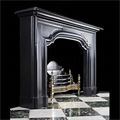 Belgian Black Marble Baroque Fireplace | Westland Antiques 
