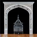 Tall Tudor Gothic Style Stone Fireplace | Westland London