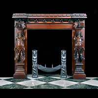 Jacobean Style Antique Oak Fireplace | Westland Antiques