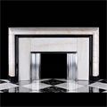Art Deco Black White Antique Marble Fireplace | Westland London