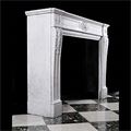 French Carrara Marble Antique Fireplace Mantel | Westland London