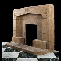 Art Deco Horton Stone Fireplace Mantel | Westland London 
