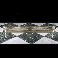 Pierced Brass Victorian Fireplace Fender | Westland London