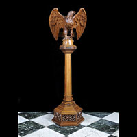 Art Deco Wood Eagle Oak Antique Lectern | Westland London