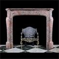 Red Marble French Louis XVI Antique Fireplace | Westland London